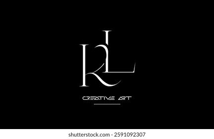 LK, KL, L, K abstract letters logo monogram