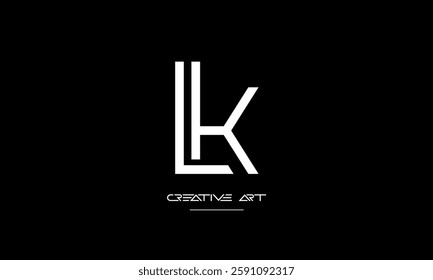 LK, KL, L, K abstract letters logo monogram