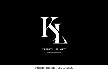 LK, KL, L, K abstract letters logo monogram