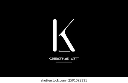 LK, KL, L, K abstract letters logo monogram