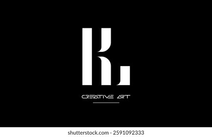 LK, KL, L, K abstract letters logo monogram