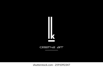 LK, KL, L, K abstract letters logo monogram