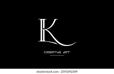 LK, KL, L, K abstract letters logo monogram