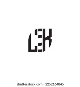 LK concepto de hoja en un diseño profesional de alta calidad que se imprimirá bien en cualquier medio de impresión