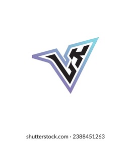 La combinación de letras de LK la compatibilidad con el logotipo o el logotipo inicial del juego como un diseño de concepto inspirador