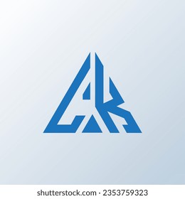 LK letter logo creative design. LK unique design.
