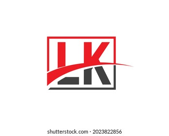 Plantilla de diseño de logotipo de carta LK