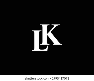 plantilla vectorial de diseño de logotipo de letra LK
