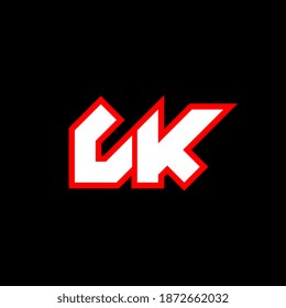 LK Logo Design, LK Brief Design mit Sci-Fi Stil.