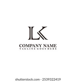LK Logo design modern inspiration template vector creative