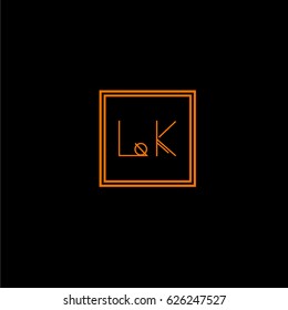 lk logo letter initial, Abstract Polygonal Background Logo, design for Corporate Business Identity,flat icon, Alphabet letter
