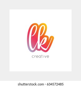 LK logo, vector. Useful as branding, app icon, alphabet combination, clip-art.