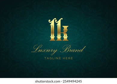 LK LUXURY LETTER LOGO DESIGN. It is a luxury letter monogram logo, this logo is made by combining two letters