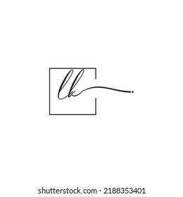 Logo-Konzept von LK in hochwertigem professionellem Design, das gut auf allen Printmedien gedruckt werden kann