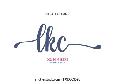 El logotipo de las letras de LKC es sencillo, fácil de entender y autoritario