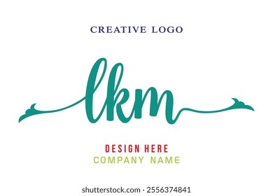 LKM lettering logo is simple, easy to understand and authoritative