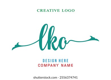 LKO lettering logo is simple, easy to understand and authoritative