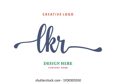 LKR lettering logo is simple, easy to understand and authoritative