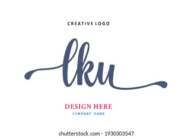 LKU lettering logo is simple, easy to understand and authoritative