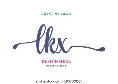 LKX lettering logo is simple, easy to understand and authoritative