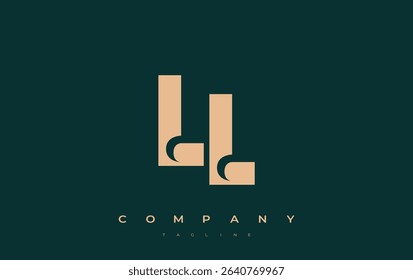 LL Abstract Geometric Logo Design
