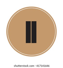 ll brown letters ,abstract background logo, design identity in circle, alphabet letter