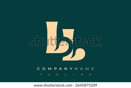 LL Creative Abstract Typography Logo Design. Elegant logo combining bold typography and creative shapes, ideal for branding and identity solutions.