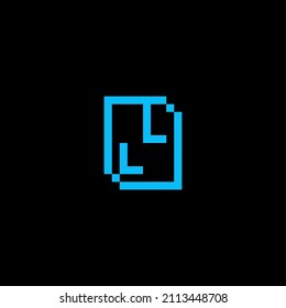LL creative letter logo design concept for sale in high quality professional design that will print well across any print media
