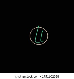 LL handwritten logo for identity