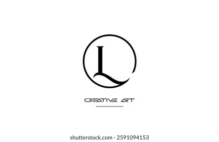 LL, L abstract letters logo monogram