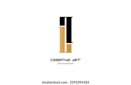 LL, L abstract letters logo monogram