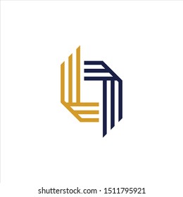 LL or L letter logo design vector