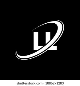 LL kreatives, einfaches und minimalistisches Logo-Design.