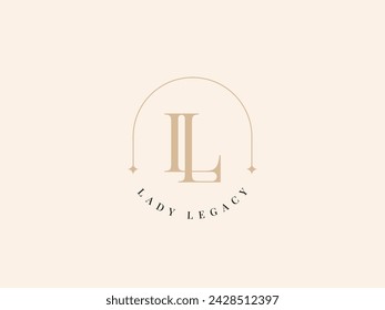 LL Lady Legacy Lady Preneur Logo Template