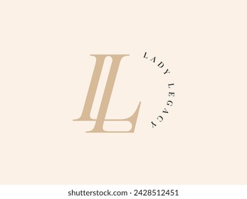 LL Lady Legacy Lady Preneur Logo Template