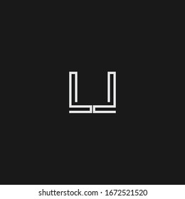 LL letter creative fonts monogram icon symbol. Universal elegant luxury alphabet vector design