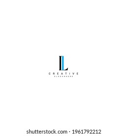 Todas las letras enlazan el logotipo de Luxury Premium en minúsculas y superior. Letra negra y azul Aislada sobre fondo blanco. Se puede usar como negocio, Brands, Mascot.