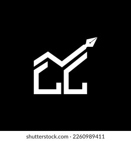 LL letter logo creative design with vector graphic, LL simple and modern logo.