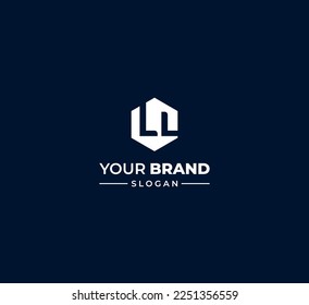 LL letter logo design template elements. Modern abstract digital alphabet letter logo. Vector illustration.