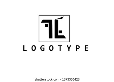 Diseño del logotipo original del monograma de la letra LL