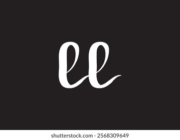 LL Logo Design Template Vector Graphic Branding Element.
