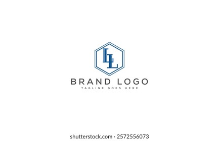 LL logo design vector template design for brand