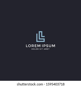 LL Logo Initial Letter Design
