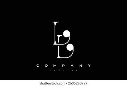 LL Typography Diseño de Logo. Representación de diseño de monograma con estilo que presenta las letras L y L combinadas en un estilo artístico característico, que ofrece una representación visual única y creativa.