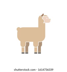 llama animal icon. flat illustration of llama animal vector icon. llama animal sign symbol