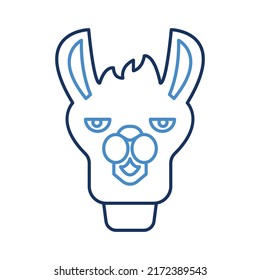 Llama animal Vector icon which is suitable for commercial work and easily modify or edit it

