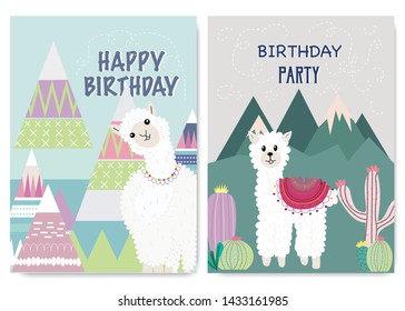 Llama and Cactus Clipart Bundle,No Drama Llamas Graphics Set.