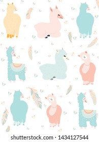 Llama and Cactus Clipart Bundle,No Drama Llamas Graphics Set.