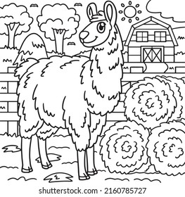 710 Llama coloring pages Images, Stock Photos & Vectors | Shutterstock