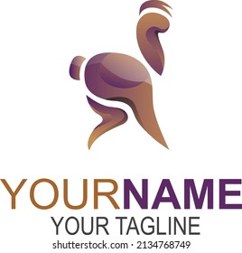 LLAMA creative illustration logo icon design